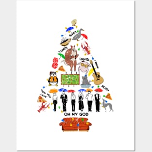 FRIENDS CHRISTMAS TREE Posters and Art